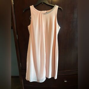 SLNY Light Pink Sleeveless Mini Dress